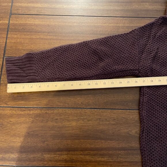 NWOT Sanctuary Cowl Neck Waffle Knit Sweater in Brown Size XSmall - Picture 4 of 10